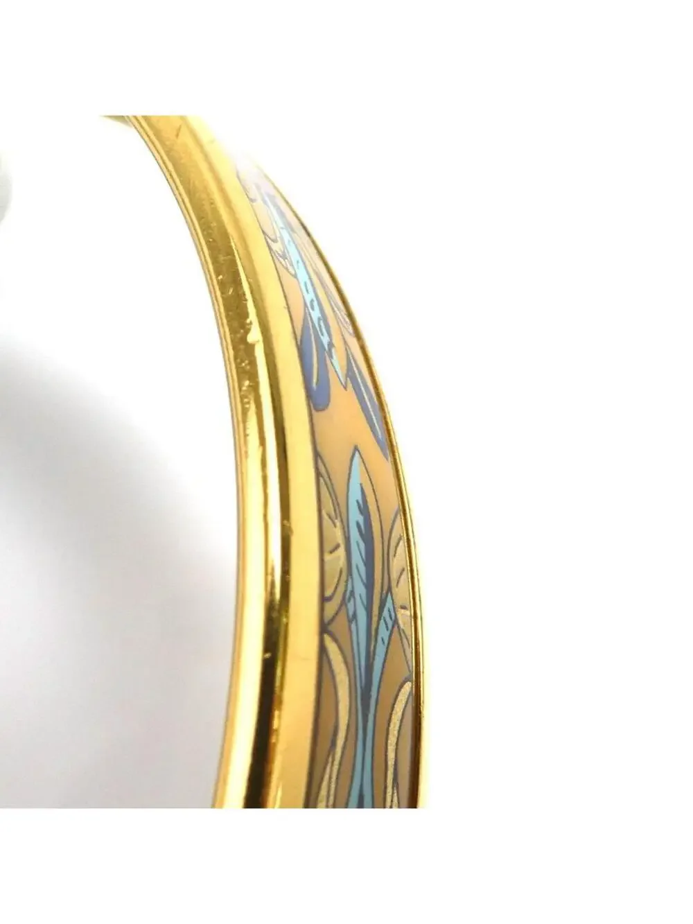 Auth Hermes Cloisonne Bangle Bracelet #307820H24B